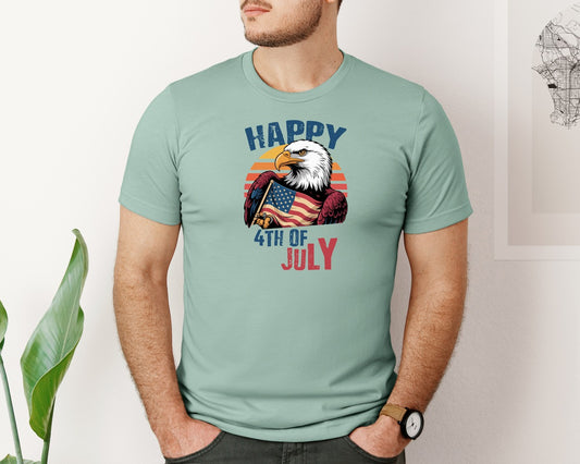Happy 4Th July Usa Flag T Shirts Design Graphic T-Shirt