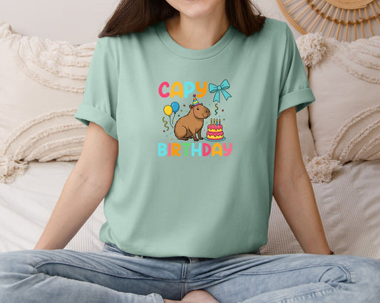 Capybara Birthday T Shirt Graphic T-Shirt