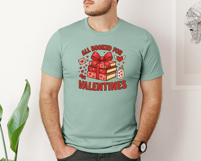 brand:Bella Canvas|color:Dusty Blue|All Booked For Valentines 29 Graphic T-Shirt