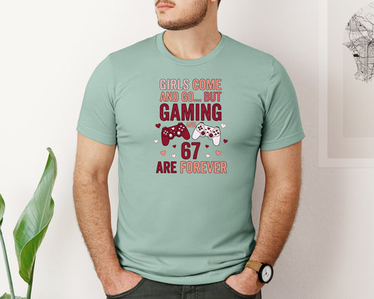 Funny Valentine Gaming Graphic T-Shirt