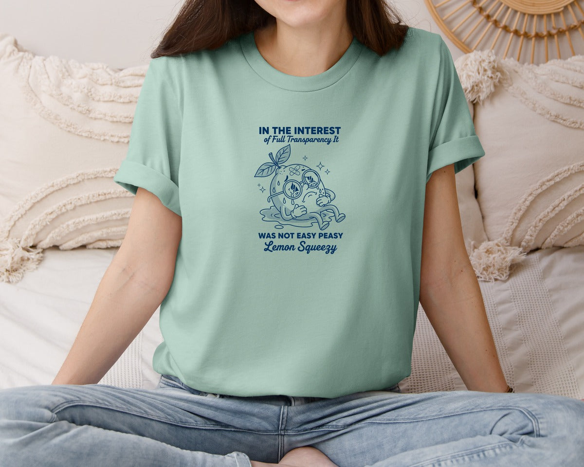 brand:Bella Canvas|color:Dusty Blue|Snarky Sarcastic Animal Adult Humor Graphic T-Shirt