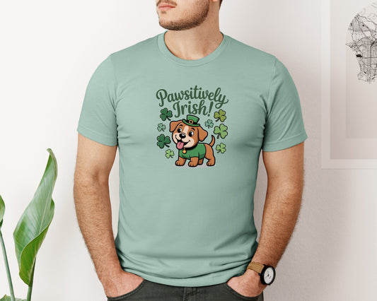 Pawsitively Irish Graphic T-Shirt