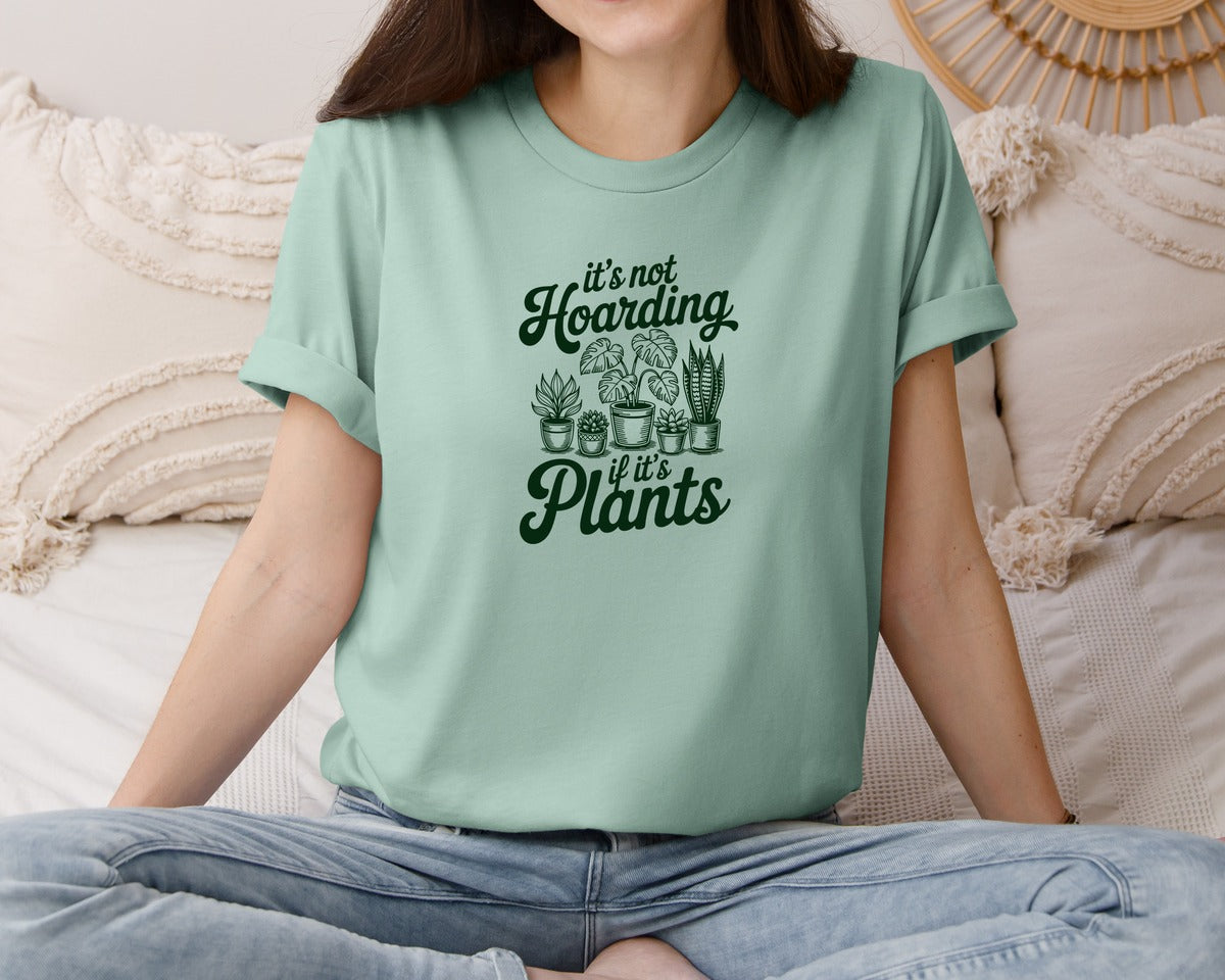 brand:Bella Canvas|color:Dusty Blue|Funny Plant Lover Plant Lady 6 Graphic T-Shirt