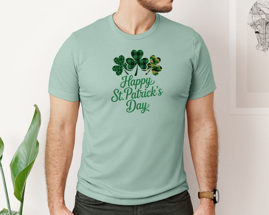 Happy St Patricks Day Shamrock 5 Graphic T-Shirt