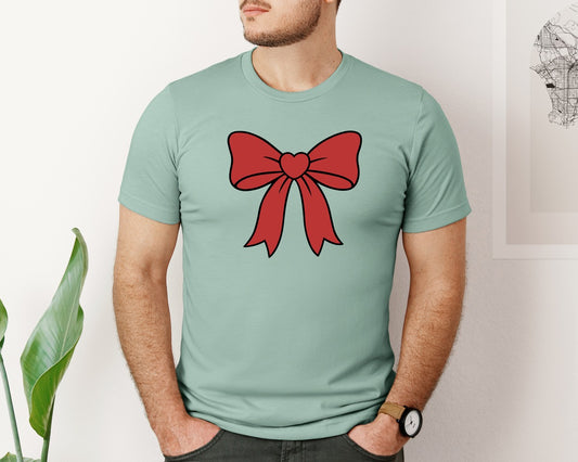 Heart Coquette Bow Graphic T-Shirt