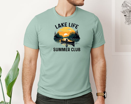 Lake Life Summer Club Vacation Cam 3 Graphic T-Shirt