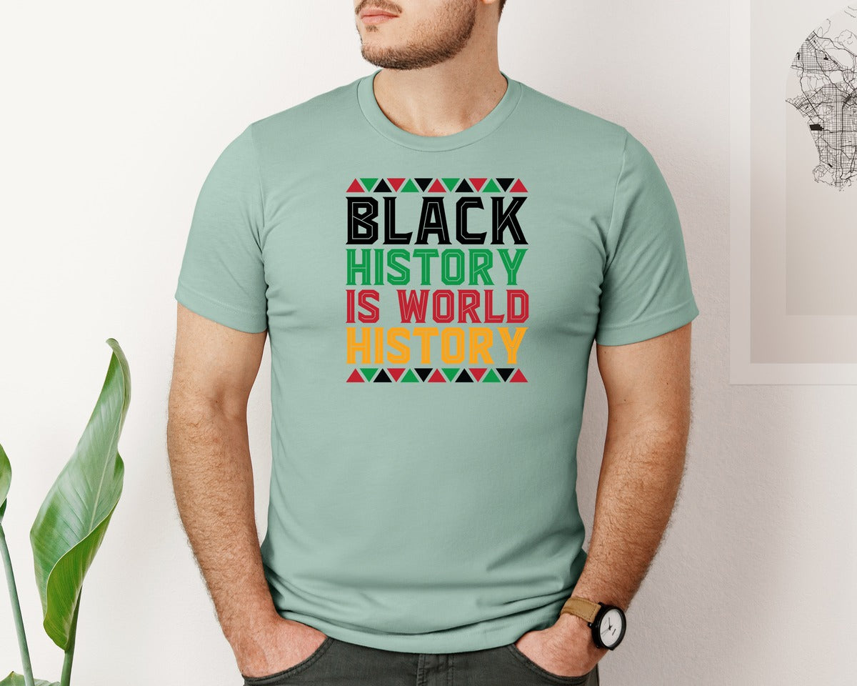 brand:Bella Canvas|color:Dusty Blue|Black History Month T Shirt Designs 3 Graphic T-Shirt
