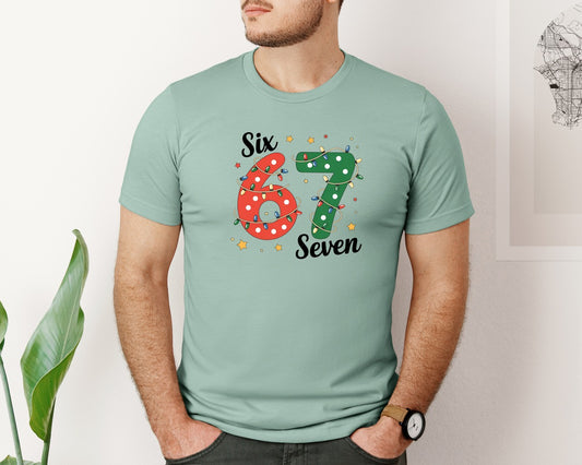 Christmas Six Seven Design Graphic T-Shirt