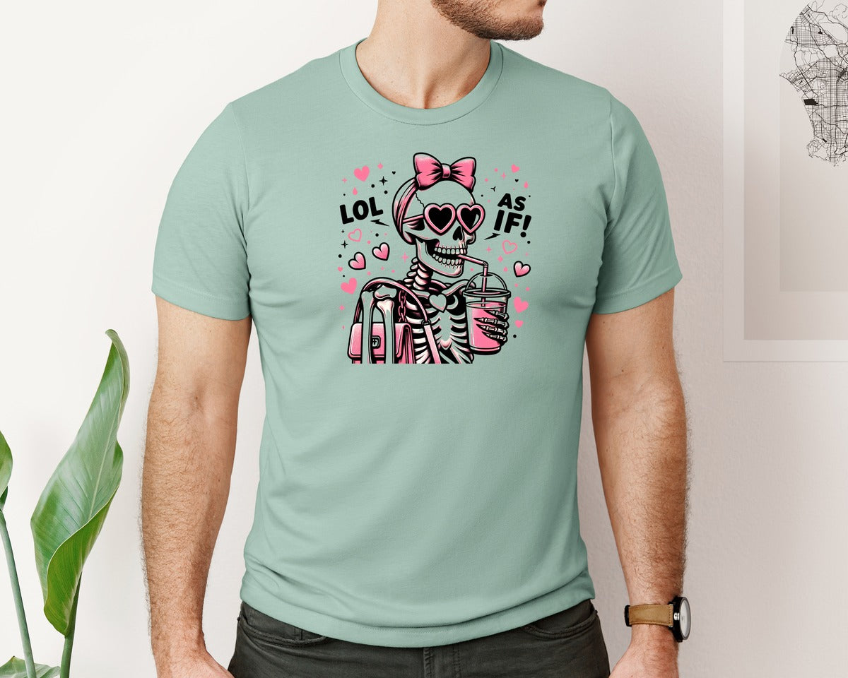 brand:Bella Canvas|color:Dusty Blue|Valentine Bougie Funny Graphic T-Shirt