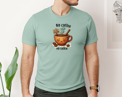 brand:Bella Canvas|color:Dusty Blue|8 Funny Coffee Coffee Graphic T-Shirt