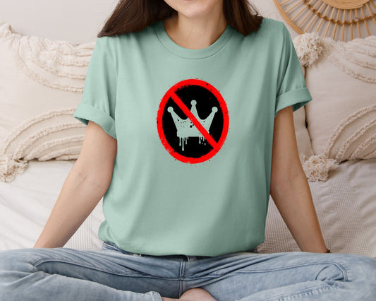 No King Banned Crown No Kings Graphic T-Shirt