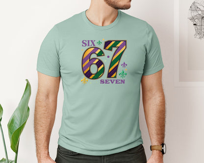 brand:Bella Canvas|color:Dusty Blue|67 Mardi Gras Pngsix Seven Carnival Graphic T-Shirt