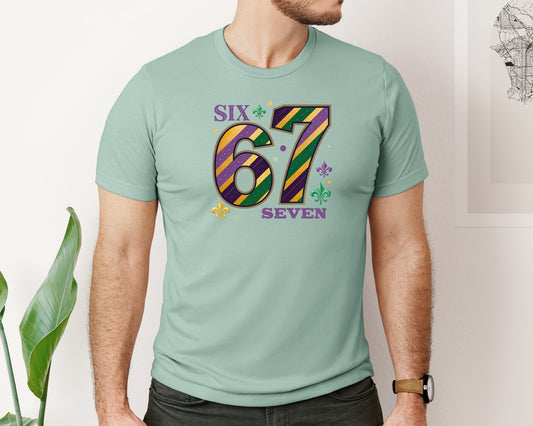 67 Mardi Gras Pngsix Seven Carnival Graphic T-Shirt