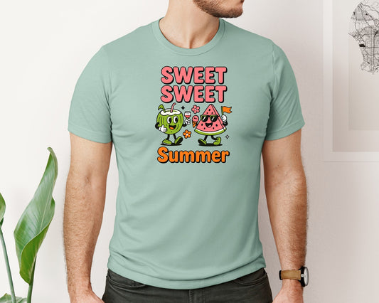 Sweet Fruit Cartoon Print Summer T Shirt Graphic T-Shirt
