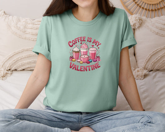 Coffee Is My Valentine 45 Graphic T-Shirt