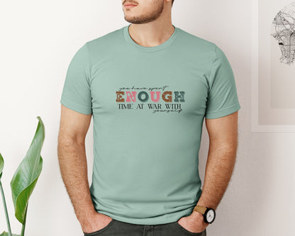 brand:Bella Canvas|color:Dusty Blue|Christian Quotes Design 6 Graphic T-Shirt