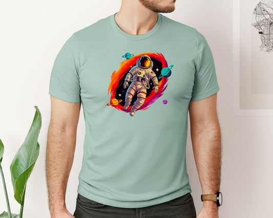 Psychedelic Astronaut Astronaut Graphic T-Shirt