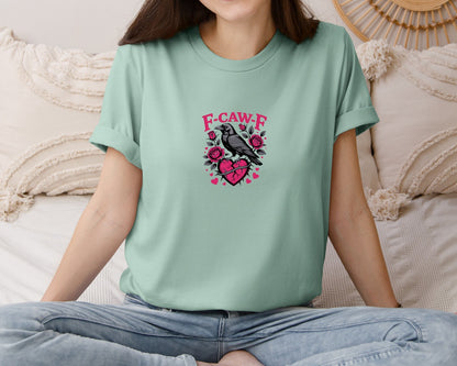 brand:Bella Canvas|color:Dusty Blue|Anti Valentins Day Funny Valentines 2 Graphic T-Shirt