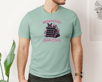 brand:Bella Canvas|color:Dusty Blue|Romantasy Dark Romance Graphic T-Shirt
