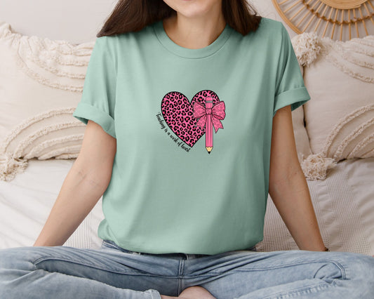 Teaching Is A Work Of Heart 9 Graphic T-Shirt