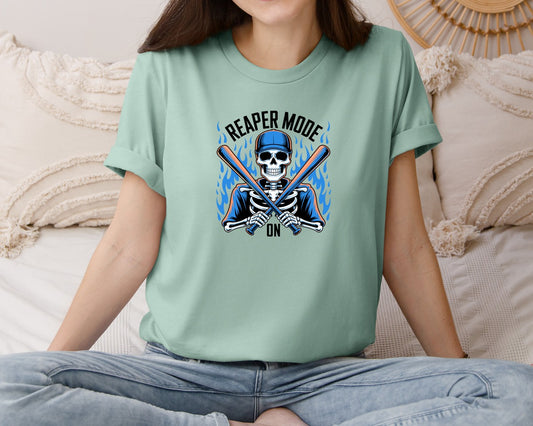 Reaper Mode On Baseball Graphic T-Shirt