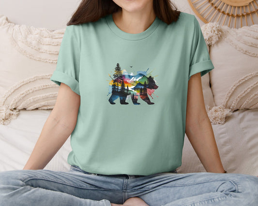 Wildlife Forest Animal Design Graphic T-Shirt