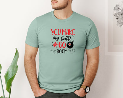 brand:Bella Canvas|color:Dusty Blue|Valentines Day T Shirt Design 18 4 Graphic T-Shirt