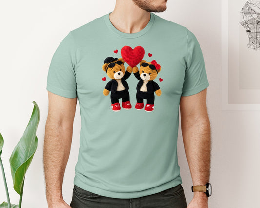 Crochet Valentine Teddy Bear 7 Graphic T-Shirt