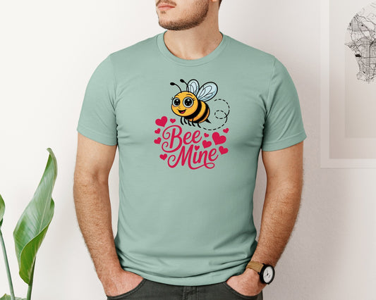 Bee Mine Funny Valentines Day Graphic T-Shirt