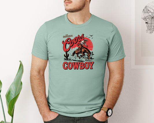 The Original Coors Cowboy Western Graphic T-Shirt