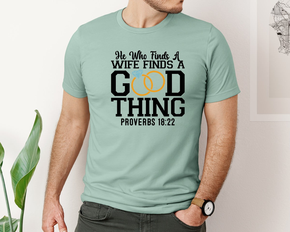 brand:Bella Canvas|color:Dusty Blue|Husband And Wife Couple T Shirt Graphic T-Shirt