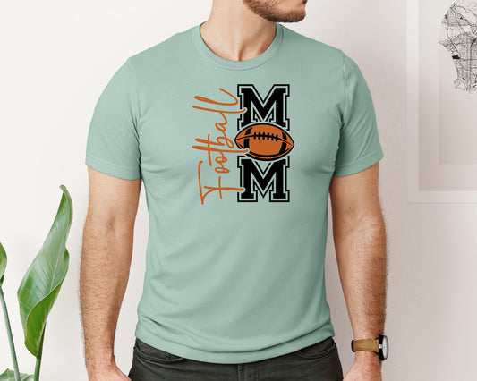 Football Mom Front Back Shirt Graphic T-Shirt