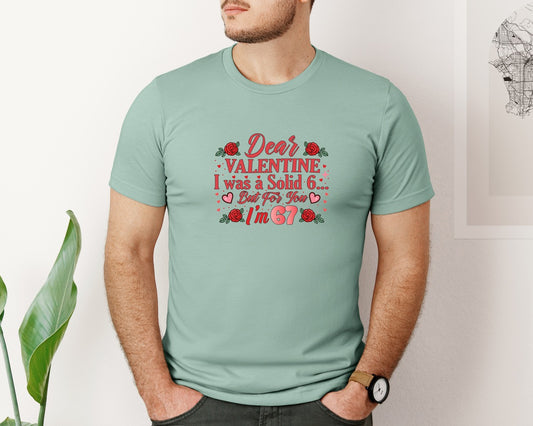 Funny Valentine 67 Meme Design Graphic T-Shirt