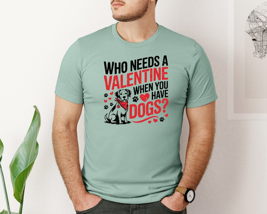 Valentine Dog Hearts And Paw Pet 2 Graphic T-Shirt