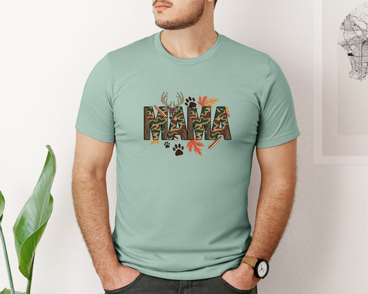 Preppy Hunting Mama Camo Shirt 2 Graphic T-Shirt