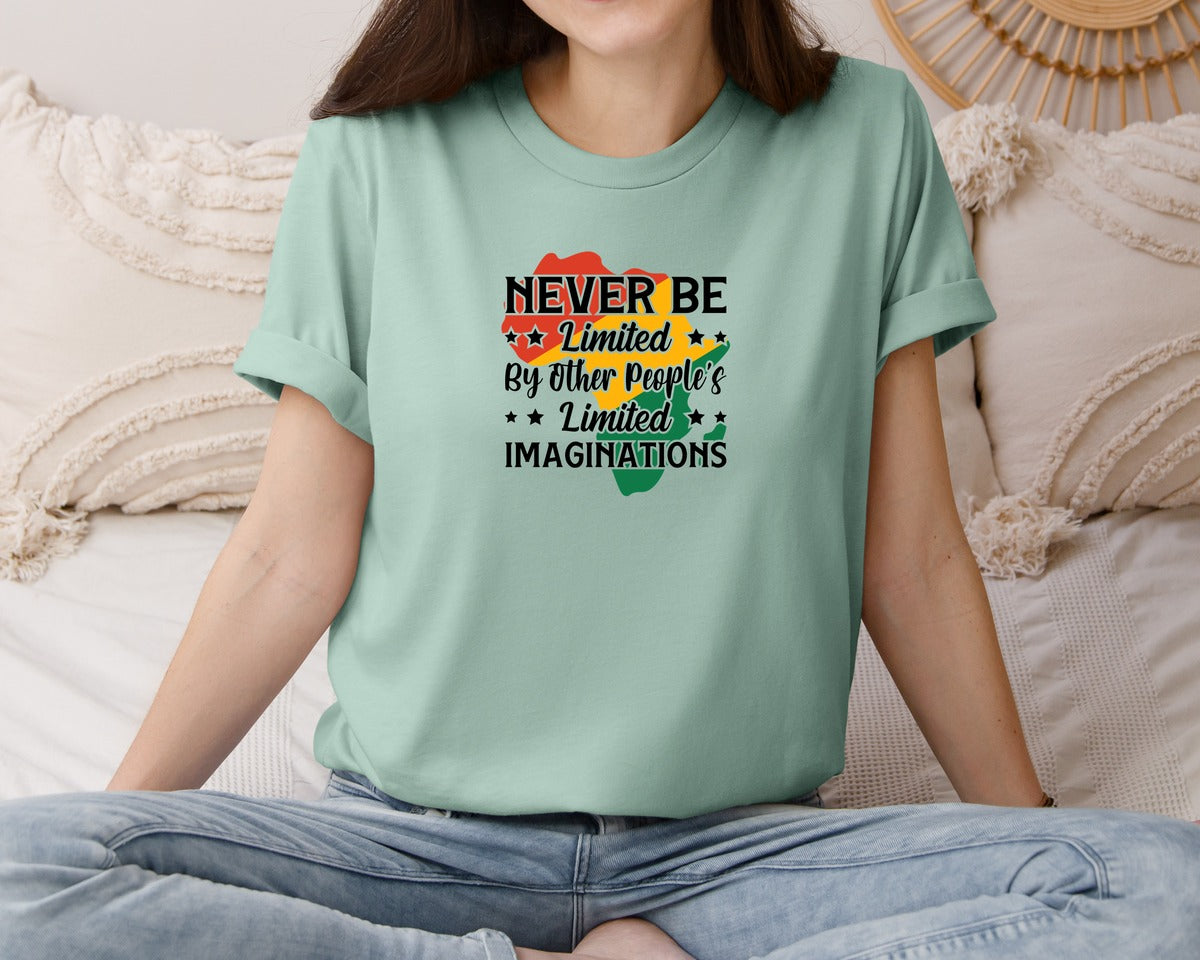 brand:Bella Canvas|color:Dusty Blue|T Shirt Design For Black History Month Graphic T-Shirt