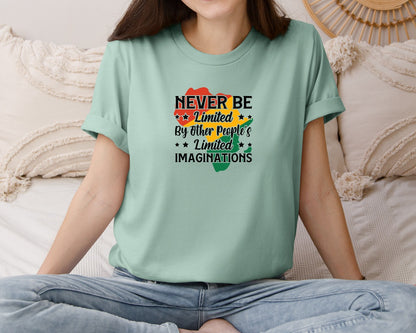 brand:Bella Canvas|color:Dusty Blue|T Shirt Design For Black History Month Graphic T-Shirt
