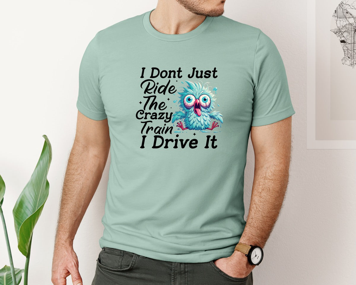 brand:Bella Canvas|color:Dusty Blue|Sarcastic Humor Shirt Funny Animals Graphic T-Shirt