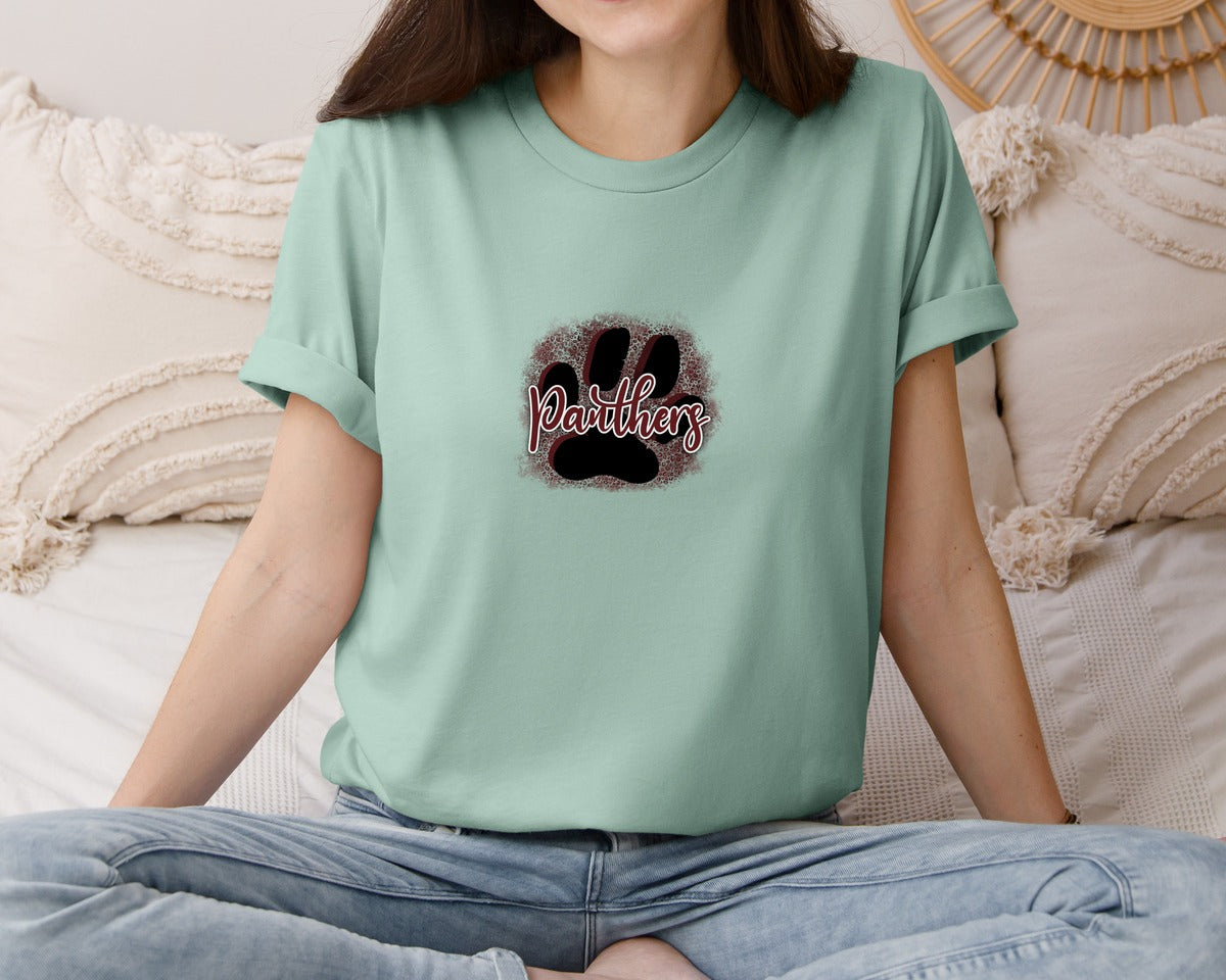brand:Bella Canvas|color:Dusty Blue|Panthers Graphic T-Shirt