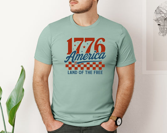 4Th Of July 1776 America Land Graphic T-Shirt