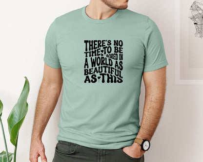 brand:Bella Canvas|color:Dusty Blue|Camping Hiking Graphic T-Shirt