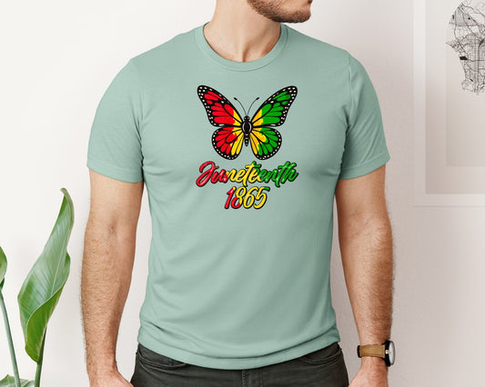 Juneteenth Butterfly Juneteenth Graphic T-Shirt