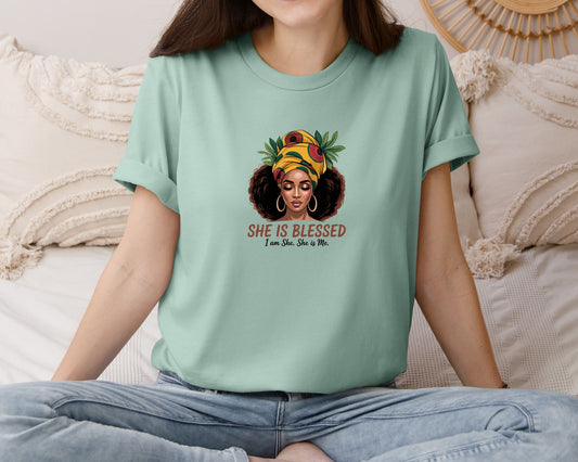 She Is Blessed Black History Month 2 Graphic T-Shirt