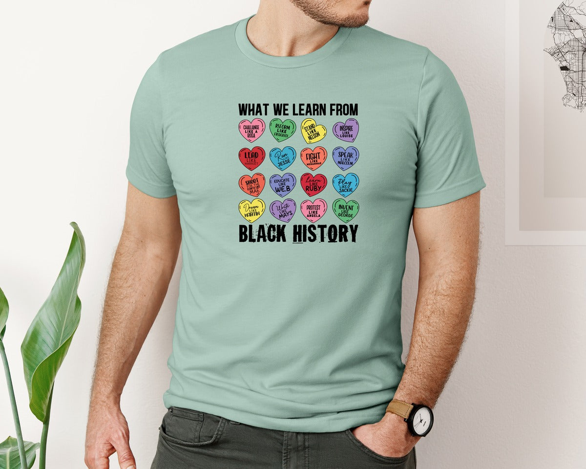 brand:Bella Canvas|color:Dusty Blue|Black History Juneteenth Melanin Shirt Graphic T-Shirt
