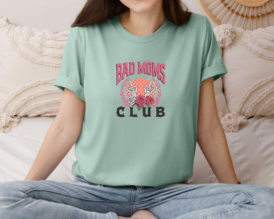 Bad Moms Club Design Graphic T-Shirt