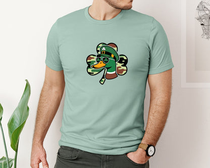 brand:Bella Canvas|color:Dusty Blue|Lucky Goose St Patricks Day 2 Graphic T-Shirt