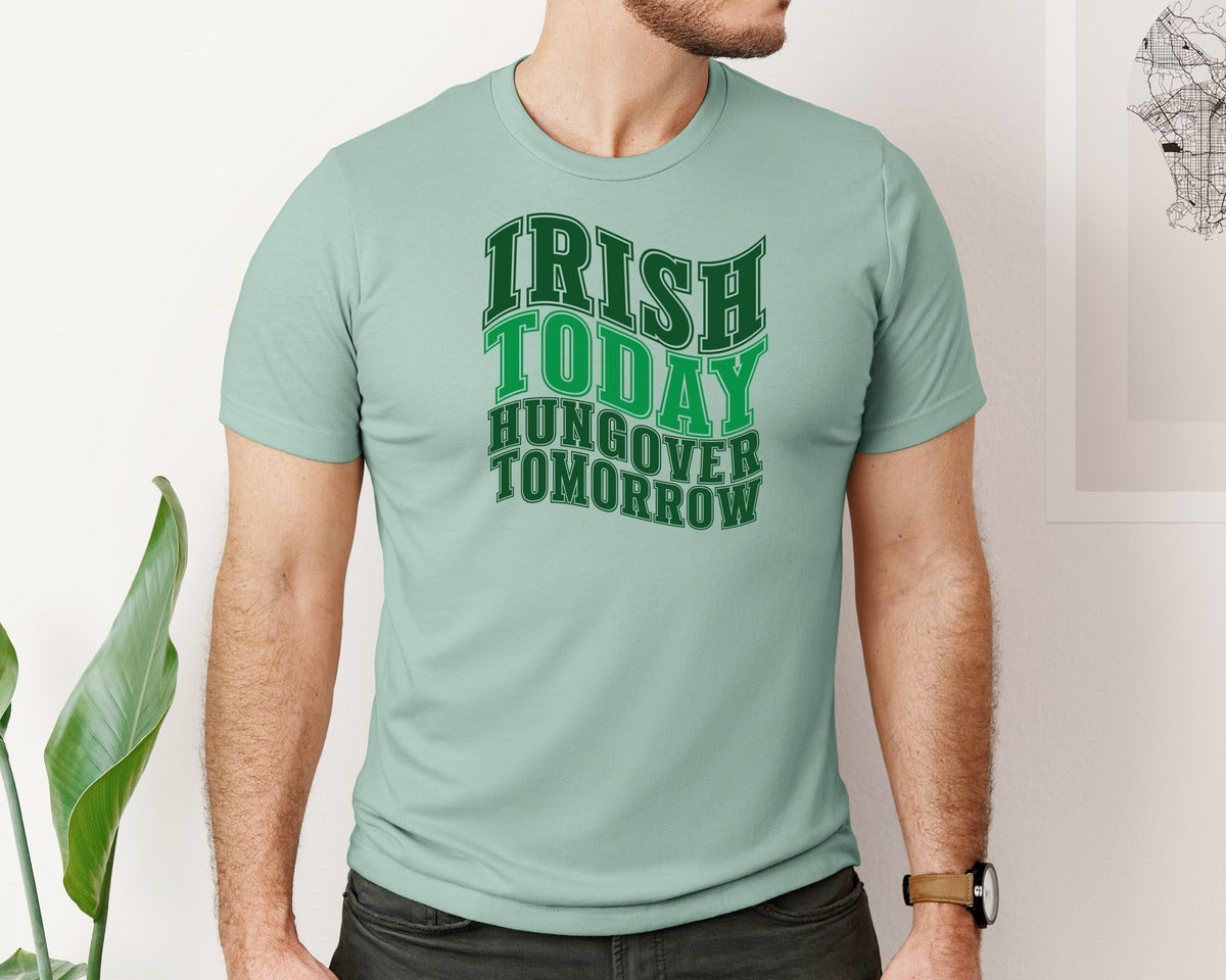 brand:Bella Canvas|color:Dusty Blue|St Patricks Day 154 Graphic T-Shirt
