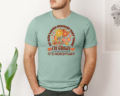 brand:Bella Canvas|color:Dusty Blue|Funny Mom Shirt Motherhood Quote Graphic T-Shirt