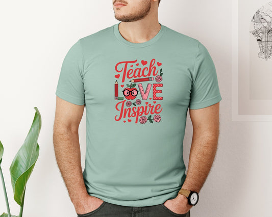 Valentines Day Teacher 12 Graphic T-Shirt