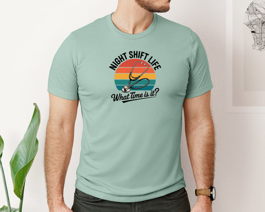 Night Shift Nurse Life Shirt Graphic T-Shirt